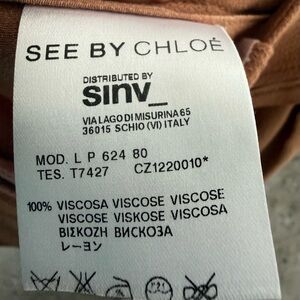 See by Chloé Blush Pink Ribbed Knit Top